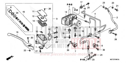 FR. BRAKE MASTER CYLINDER (FJS600A) FJS600A7 de 2007